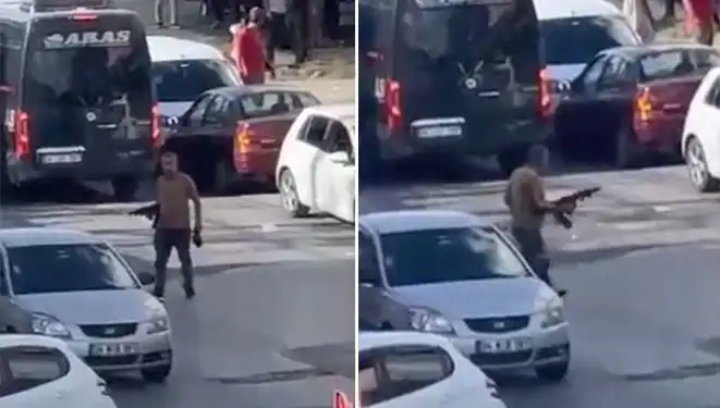 Başakşehir'de Pompalı Tüfekle Yolu Kapatan Kişi Sokakta Korku Dolu Anlar Yaşattı