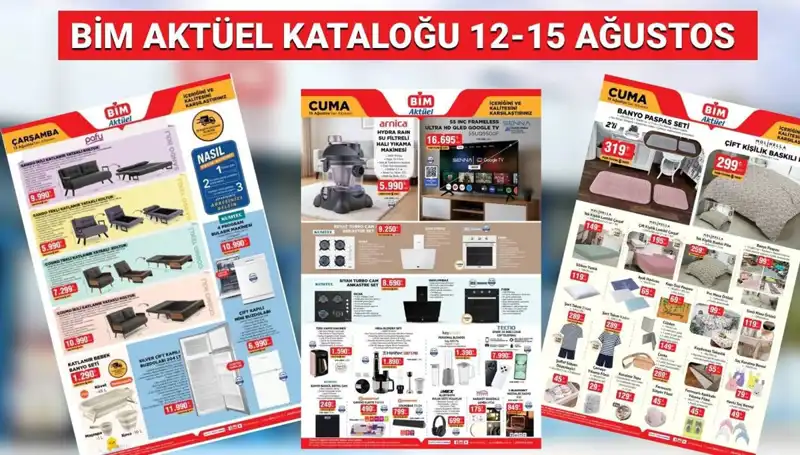 BİM 12-15 Ağustos 2025 Aktüel Kataloğu: Neler Var, Neleri Kaçırmamalıyız?