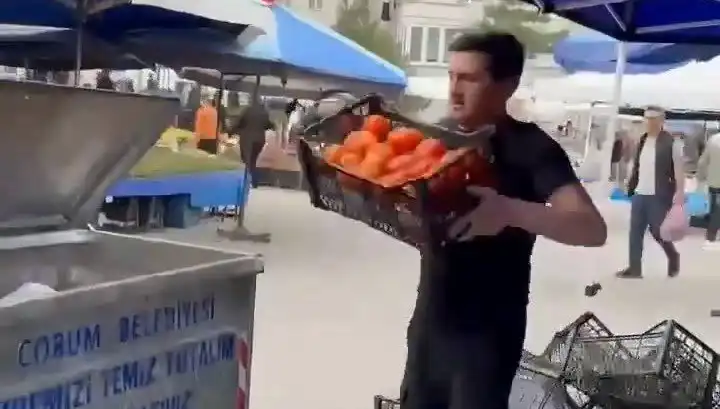 Domatesleri Çöpe Döken Pazarcıya Kesilen Rekor Para Cezası Şaşırttı