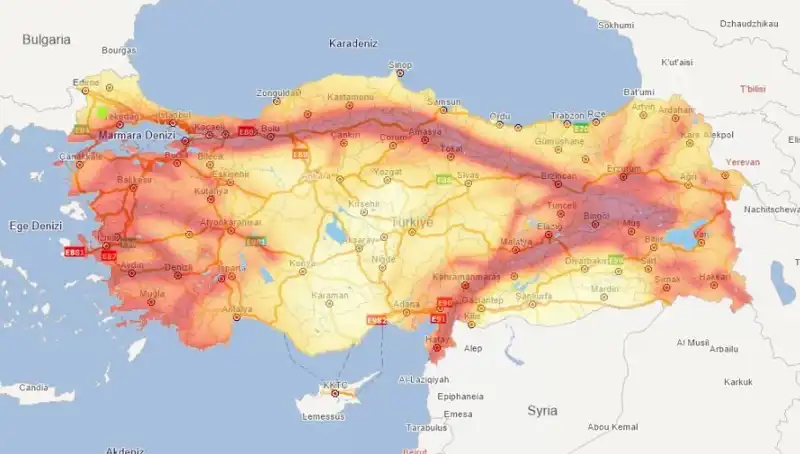 Deprem Riski Altındaki 45 İlin Diri Fay Haritası Yayınlandı