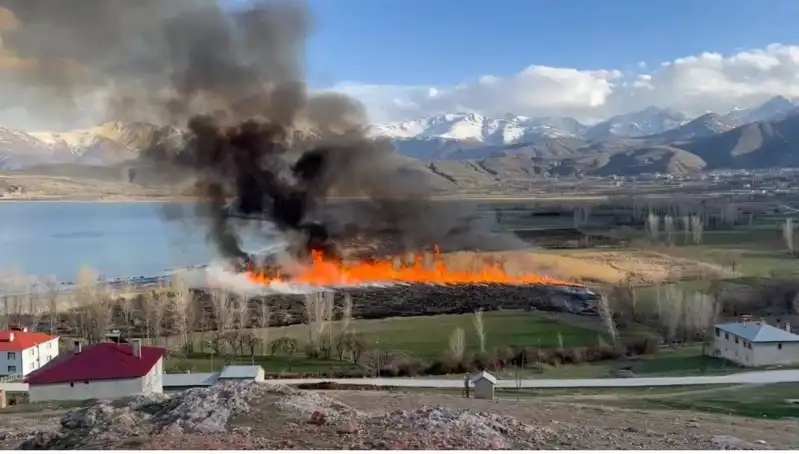 Kuş Cennetinde Yangın: Sazlıklar Alev Alev! Çevre ve Yaban Hayatı Tehdit Altında