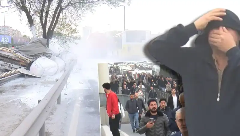 D-100'de Korkutan Kaza: Alçı Yüklü TIR Trafiği Kilitledi